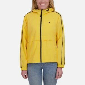 Tommy Hilfiger Womens Medium Windbreaker Jacket - Yellow Daffodil